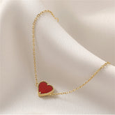 Pulseira MyLove - Ouro 18k - Zircônia Vermelha